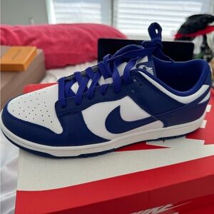 Brand new Nike dunks Royal Blue and White Athletic Shoes